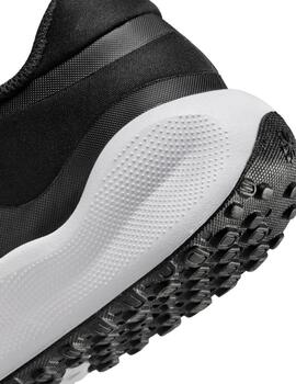 Zapatillas nike revolution 7 gs negro de niño.