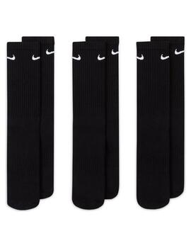 calcetines nike every day cushioner altos negro unisex.