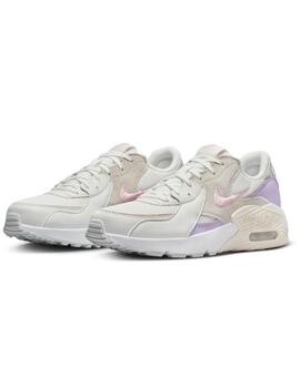 Zapatillas nike air max excce blanco violeta de mujer.
