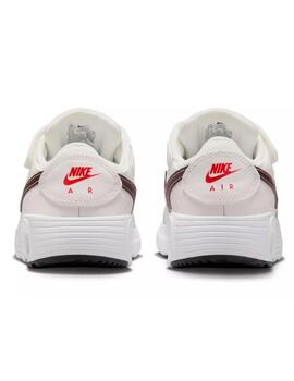 Zapatillas nike air max sc blanco coral de niño.