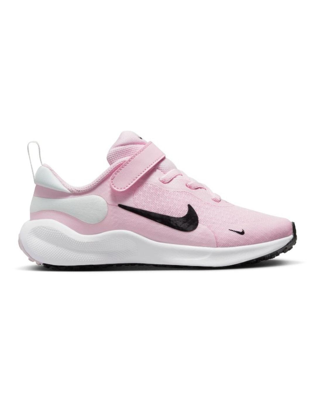 Zapatillas nike revolution 7 psv rosa de niña.