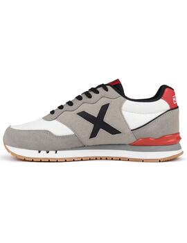 Zapatillas munich dash 232 gris blanco de hombre.