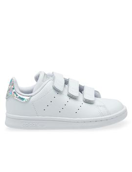 Zapatillas de Chica ADIDAS STAN SMITH PLATA BRILLO