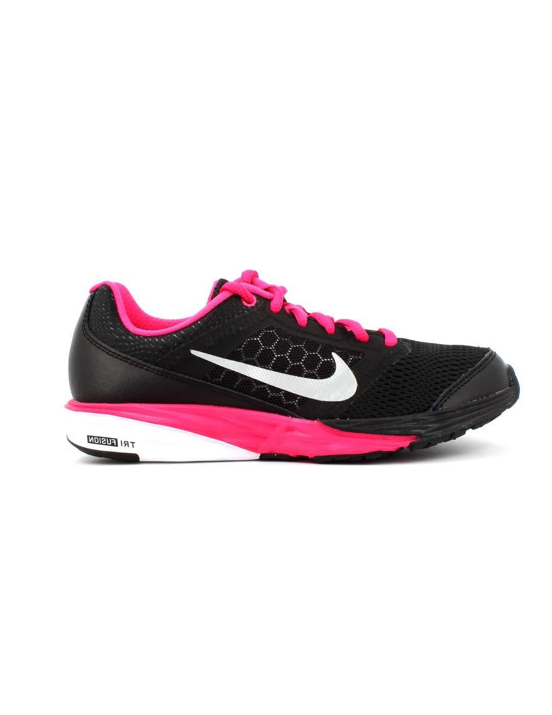 Zapatillas de Mujer TRI FUSION RUN NEGRO