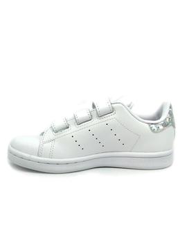 Zapatillas de Chica ADIDAS STAN SMITH PLATA BRILLO