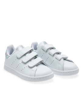 Zapatillas de Chica ADIDAS STAN SMITH PLATA BRILLO