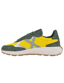 Zapatillas munich babel 01 amarillo verde de hombre.