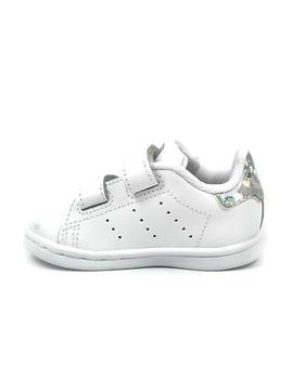 Zapatillas de Niño ADIDAS STAN SMITH PLATA BRILLO