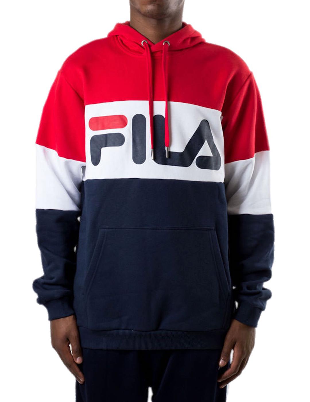 Sudadera de Hombre FILA NIGHT BLOCKED HOODY