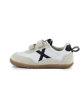Zapatillas munich barefoot baby koda 14 blanco beige de bebé