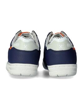 Zapatillas munich g-3 kid  432 marino gris de niño.