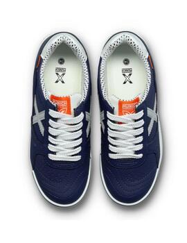 Zapatillas munich g-3 kid  432 marino gris de niño.