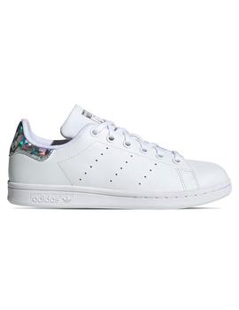 Zapatillas de Chica STAN SMITH J PLATA BRILLO