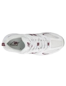 Zapatillas new balance u530csf blanco granate de mujer.