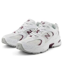 Zapatillas new balance u530csf blanco granate de mujer.