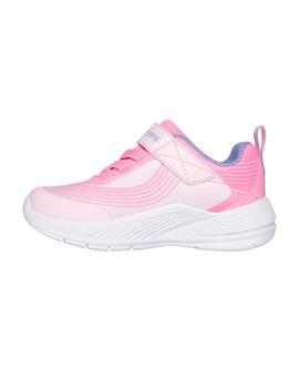 Zapatillas skechers microspec advance rosa de bebé.