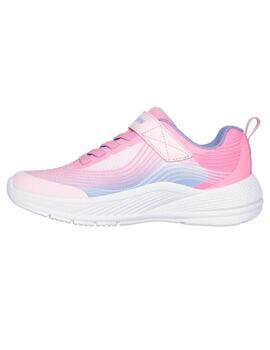Zapatillas skechers microspec advance rosa de niña.