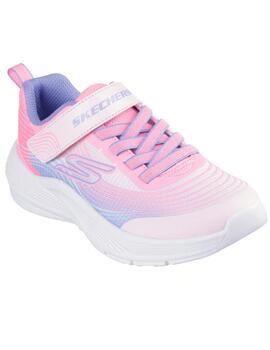 Zapatillas skechers microspec advance rosa de niña.