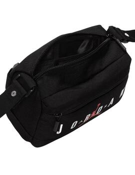 Bolso bandolera jordan jumpman negro unisex.