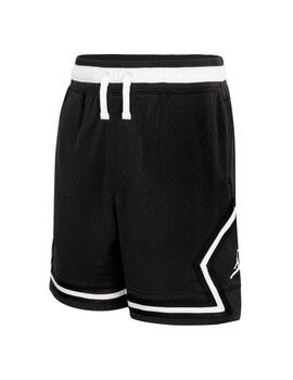 Pantalon corto jordan air diamond negro de niño.
