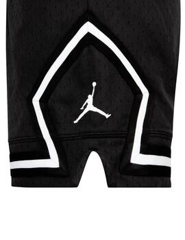 Pantalon corto jordan air diamond negro de niño.