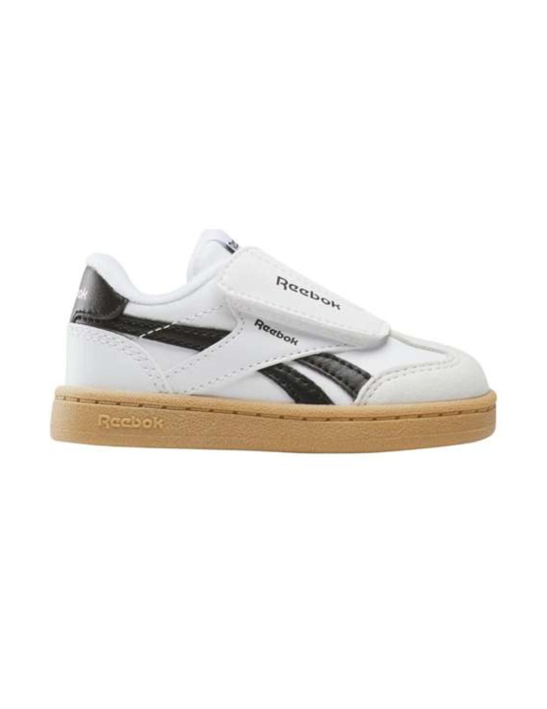 Zapatillas reebok smash edge blanco negro de bebé.