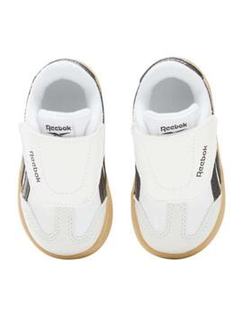 Zapatillas reebok smash edge blanco negro de bebé.