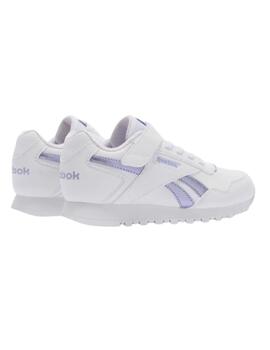 Zapatillas reebok glide elastic blanco violeta de niña.