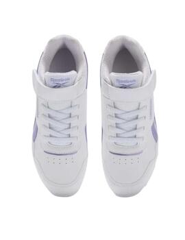 Zapatillas reebok glide elastic blanco violeta de niña.