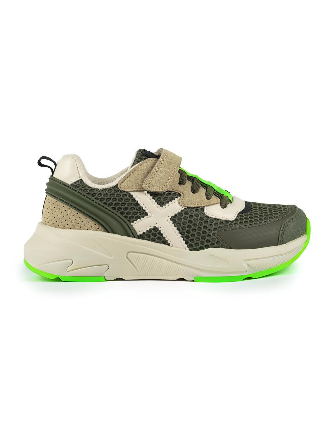 Zapatillas munich mini track vco 106 verde de niño.