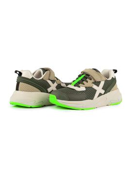 Zapatillas munich mini track vco 106 verde de niño.