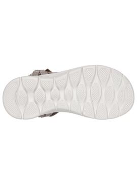 Sandalias go walk flex sublime beige de mujer.