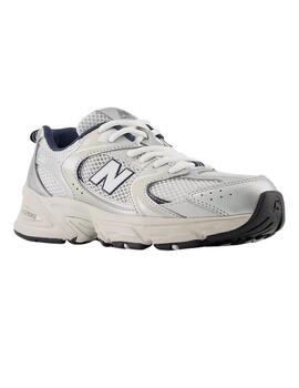 Zapatillas new balence gr530ka gris plata de niño.