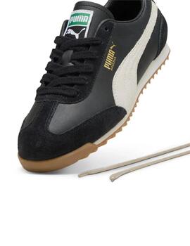 Zapatillas puma arizona retro negro de mujer.