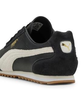 Zapatillas puma arizona retro negro de mujer.