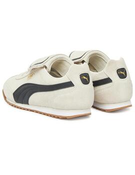 Zapatillas puma arizona premium beige de mujer.