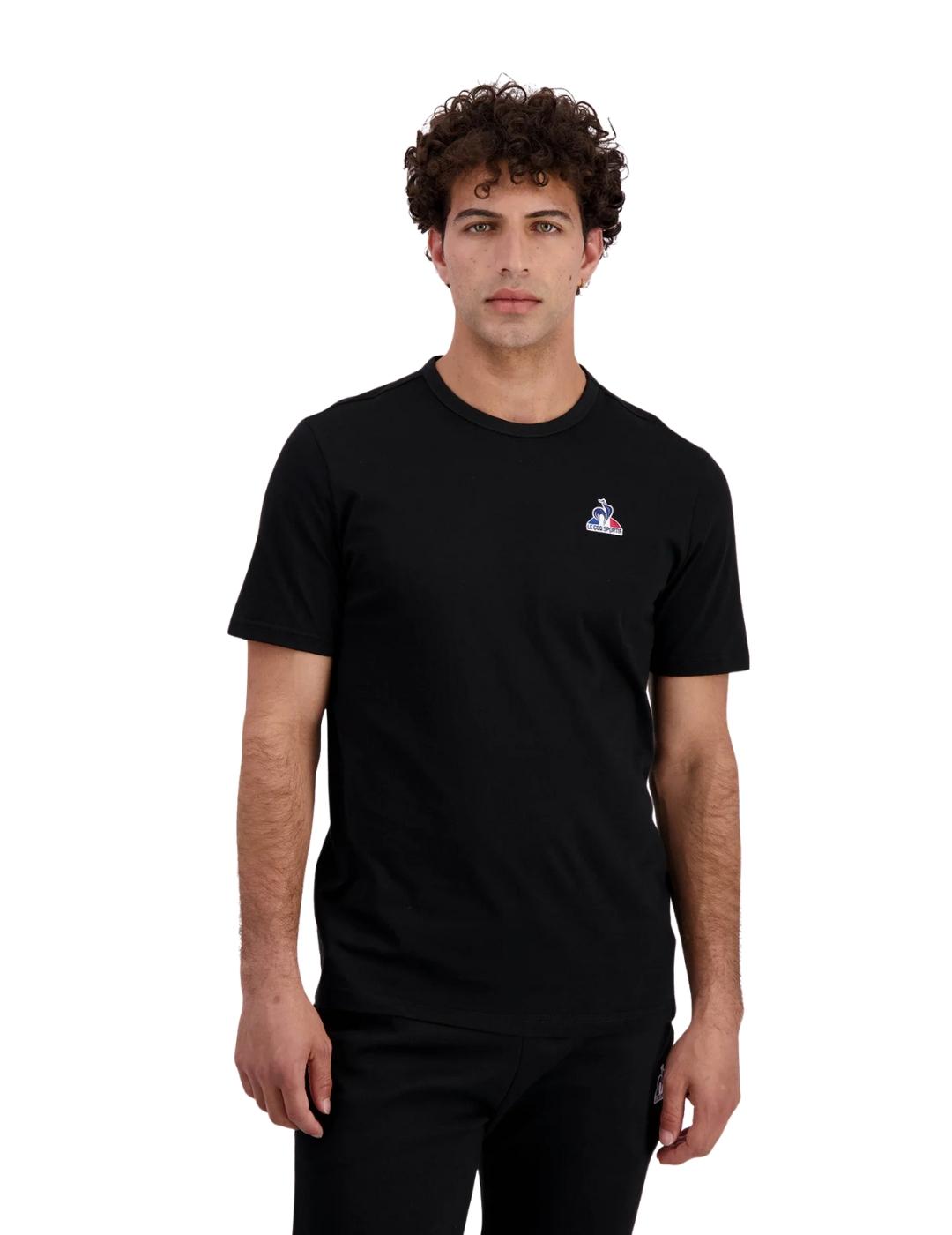 Camiseta Le coq sportif  ess ss nº1 negro de hombre.