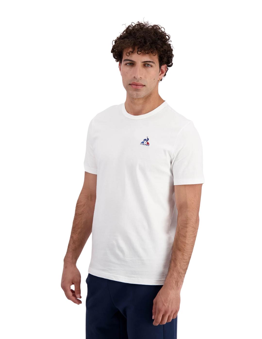 Camiseta Le coq sportif ess ss nº1 blanco de hombre.