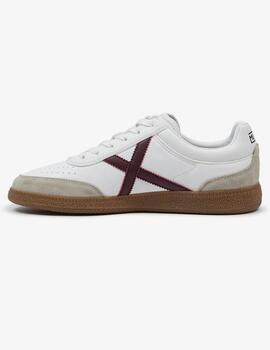 Zapatillas munich rumba 19 blanco granate unisex.