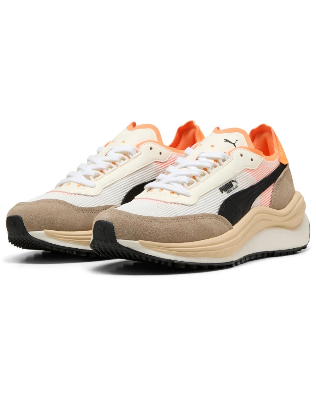 Zapatillas puma rider elite blanco gris de hombre.
