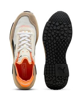 Zapatillas puma rider elite blanco gris de hombre.