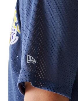 camiseta new era LA Lakers arch mesh marino de hombre.