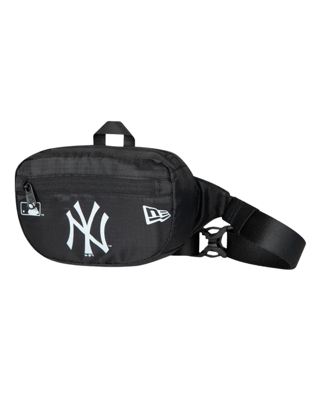 Mini riñonera new era NY Yankees negro blanco unisex.