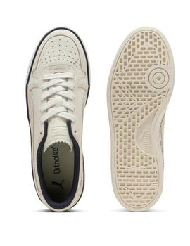 Zapatillas puma indoor regal grace blanco gris de hombre.
