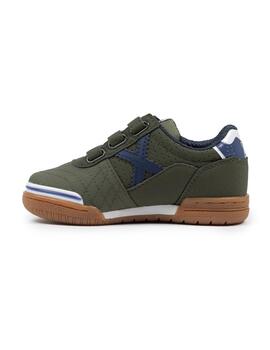 Zapatillas munich g-3 kid vco 455 verde de niño.