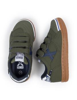 Zapatillas munich g-3 kid vco 455 verde de niño.