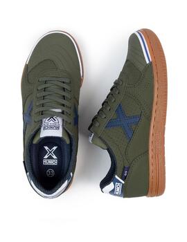 Zapatillas munich g-3 kid 445 verde de niño.