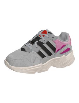 Zapatillas de Niño ADIDAS YUNG-96 EL I GRIS/ROSA