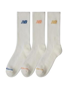 Calcetines New balance everyday crew beige unisex.