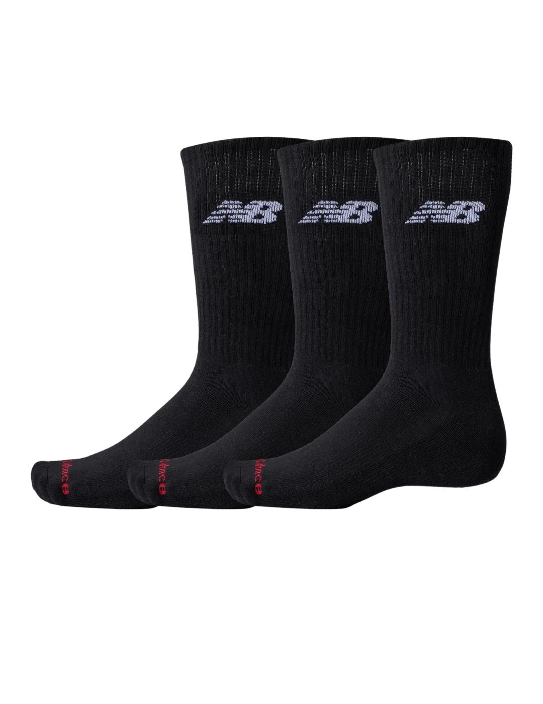 Calcetines New balance everyday crew negro unisex.